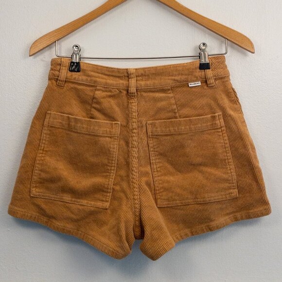 Billabong Corduroy Shorts Size 29 Brown High Rise Casual Classic Fit - Picture 3 of 4